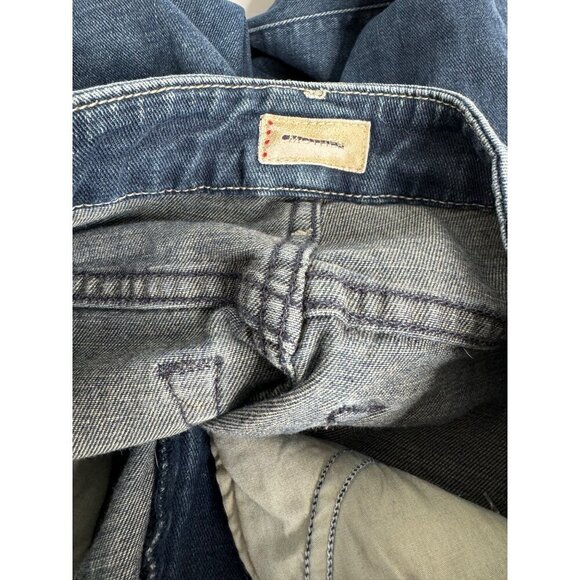 New MOTHER High Waisted Looker Ankle Fray Jeans Moonlust Privateer in Size 24 - Picture 6 of 6